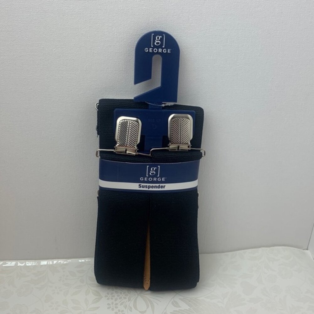 George Suspenders Black , one size